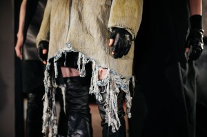 Backstage at Rick Owens Men's fall 2023