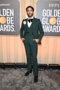 Diego Calva at the 80th Annual Golden Globe Awards held at The Beverly Hilton on January 10, 2023 in Beverly Hills, California.