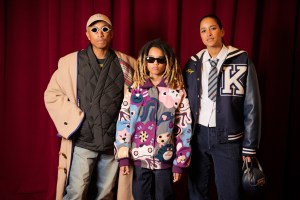 Pharrell Williams, Rocket Ayer Williams and Helen Lasichanh