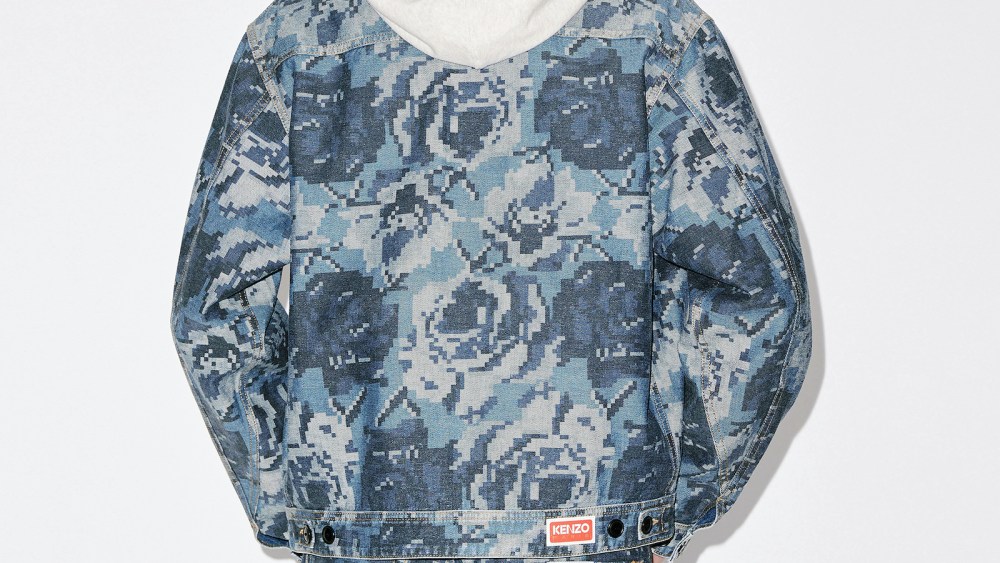 The pixelated designs were originally created for Kenzo's children's collection.