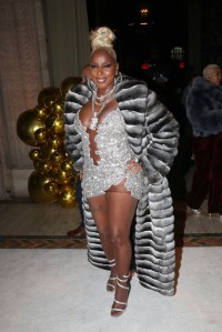 Mary J. Blige, Birthday Party, Matthew Reisman, Rene Caovilla, Strappy Sandals