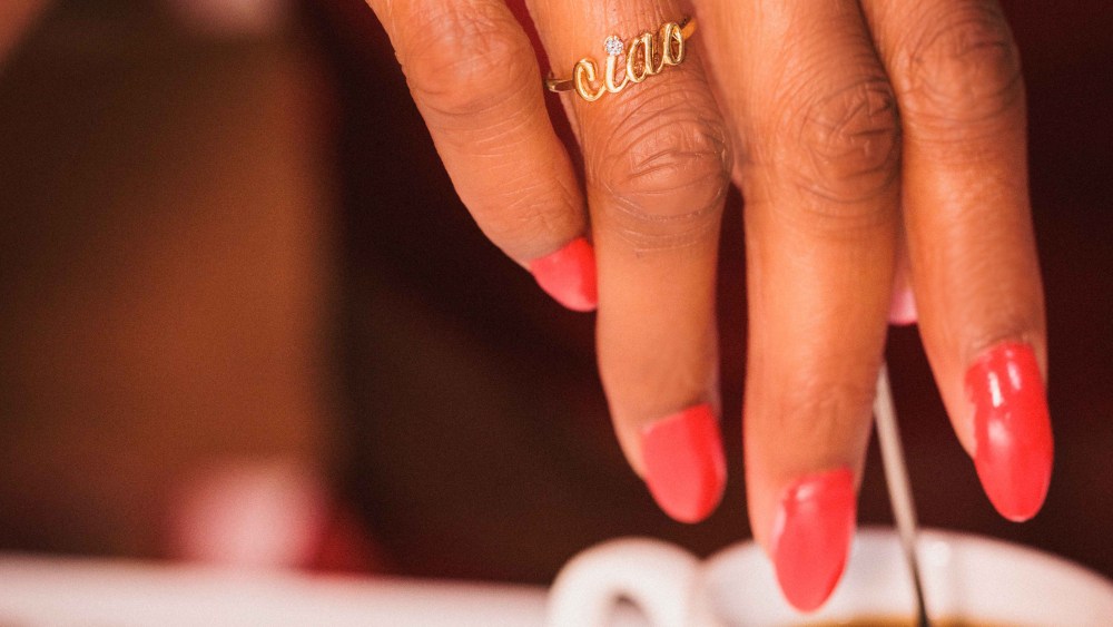 A Ciao ring by Montserrat.