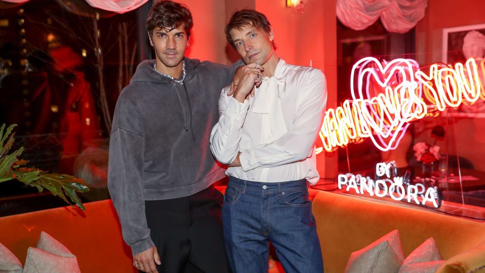 Francesco Terzo and A. Filippo Ficarelli at Pandora's New York City dinner hosted with Evan Mock.
