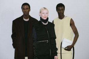 Backstage at Jil Sander RTW Fall 2023