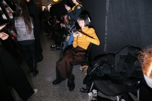 Backstage at Puppets and Puppets RTW Fall 2023