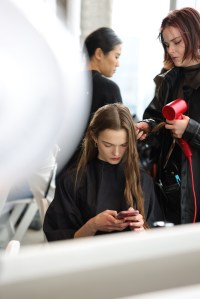 Backstage at Ulla Johnson RTW Fall 2023