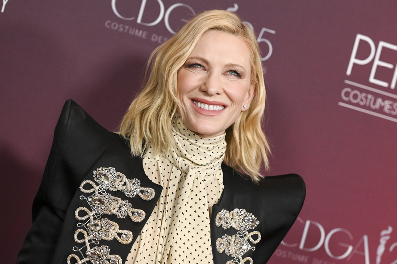 Cate Blanchett at the 25th Costume Designers Guild Awards held at the Fairmont Century Plaza on February 27, 2023 in Los Angeles, California.