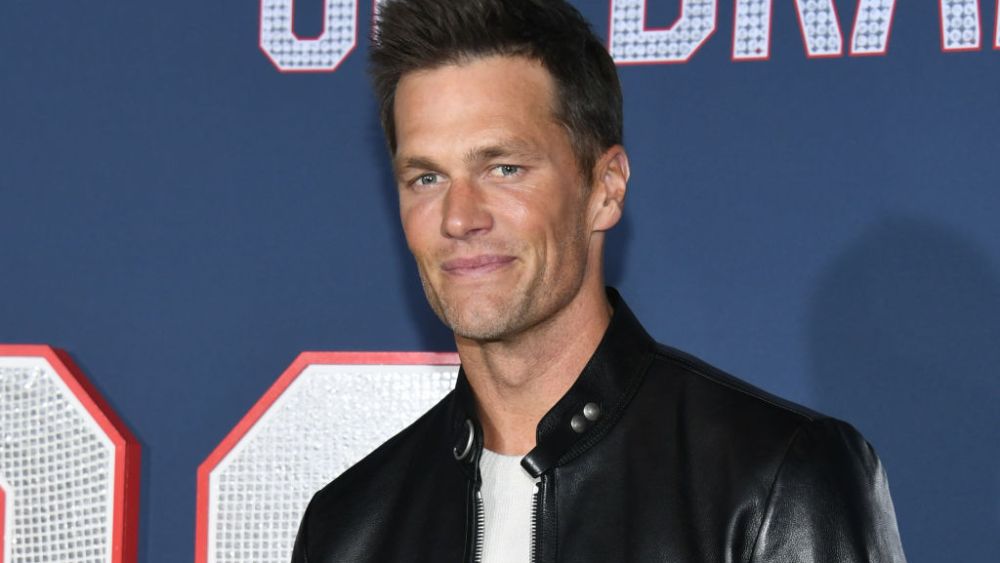 LOS ANGELES, CALIFORNIA - JANUARY 31: Tom Brady attends Los Angeles Premiere Screening Of Paramount Pictures' "80 For Brady" at Regency Village Theatre on January 31, 2023 in Los Angeles, California. (Photo by Jon Kopaloff/Getty Images)