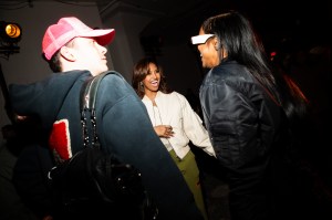 The scene at Front Row at Heron Preston RTW Fall 2023