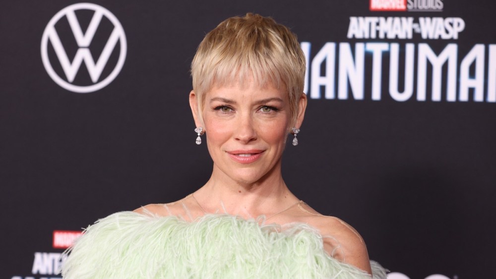 Evangeline Lilly at the world premiere of "Ant-Man and the Wasp: Quantumania," Feb. 6 in Los Angeles.