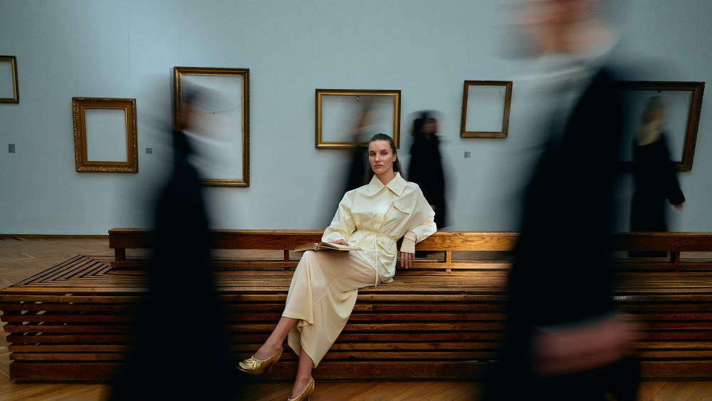 The National Museum of Ukraine was the setting for the latest Kachorovska ad campaign.