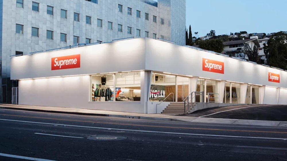 Supreme store on Sunset Boulevard
