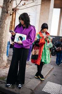 Street style at Paris Fashion Week Fall 2023