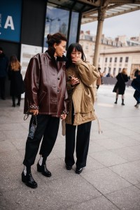Street style at Paris Fashion Week Fall 2023