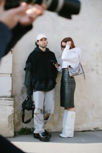 Street style at Paris Fashion Week Fall 2023
