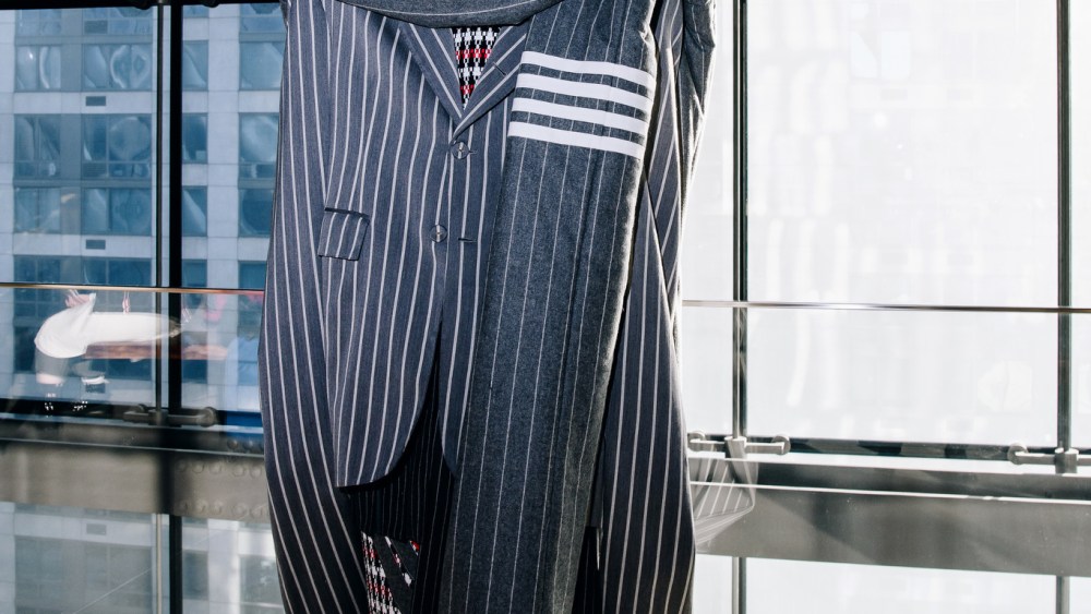 Backstage at Thom Browne RTW Fall 2023