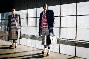 Backstage at Thom Browne RTW Fall 2023