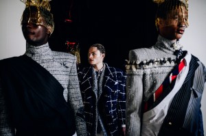 Backstage at Thom Browne RTW Fall 2023