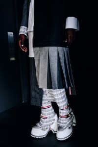 Backstage at Thom Browne RTW Fall 2023