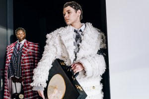 Backstage at Thom Browne RTW Fall 2023