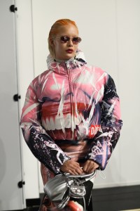 Backstage at Diesel RTW Fall 2023