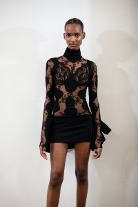 Backstage at Christopher Kane RTW Fall 2023