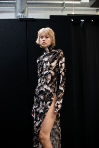 Backstage at Christopher Kane RTW Fall 2023