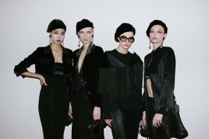 Backstage at Giorgio Armani RTW Fall 2023