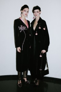 Backstage at Giorgio Armani RTW Fall 2023