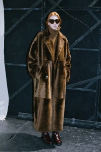 Backstage at Max Mara RTW Fall 2023