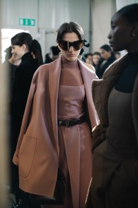 Backstage at Max Mara RTW Fall 2023