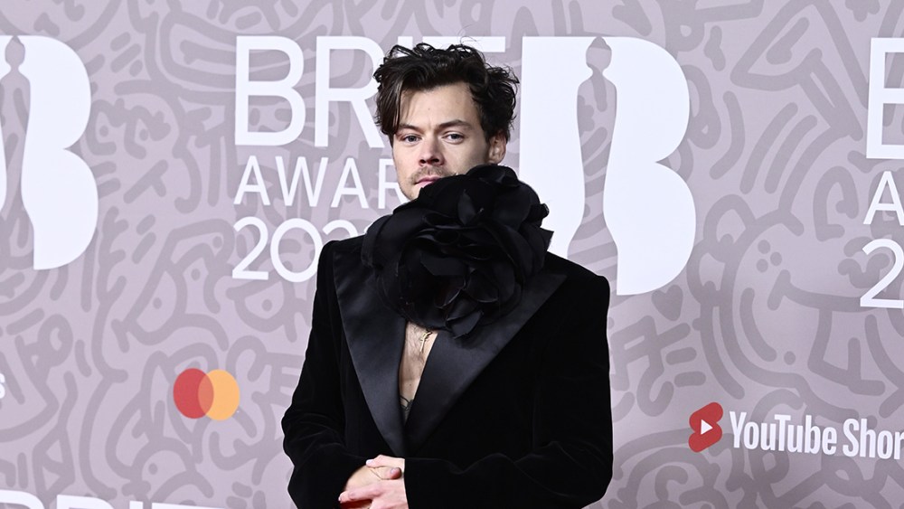LONDON, ENGLAND - FEBRUARY 11: EDITORIAL USE ONLY: Harry Styles attends The BRIT Awards 2023  at The O2 Arena on February 11, 2023 in London, England. (Photo by Gareth Cattermole/Gareth Cattermole/Getty Images)
