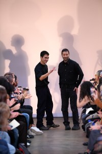 Lazaro Hernandez and Jack McCollough at the Proenza Schouler RTW Fall 2023 show.