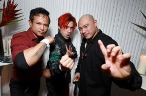 BEVERLY HILLS, CALIFORNIA - MARCH 10: (L-R) D.Y. Sao, Andy Le, and Brian Le pose as Vanity Fair and Richard Mille host a private cocktail party honoring A24's "Everything Everywhere All at Once" in Los Angeles at Mandarin Oriental Residences Beverly Hills on March 10, 2023 in Beverly Hills, California. (Photo by Matt Winkelmeyer/Getty Images for Vanity Fair)