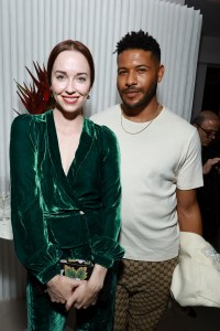 BEVERLY HILLS, CALIFORNIA - MARCH 10: Jeffrey Bowyer-Chapman (R) and guest pose as Vanity Fair and Richard Mille host a private cocktail party honoring A24's "Everything Everywhere All at Once" in Los Angeles at Mandarin Oriental Residences Beverly Hills on March 10, 2023 in Beverly Hills, California. (Photo by Matt Winkelmeyer/Getty Images for Vanity Fair)