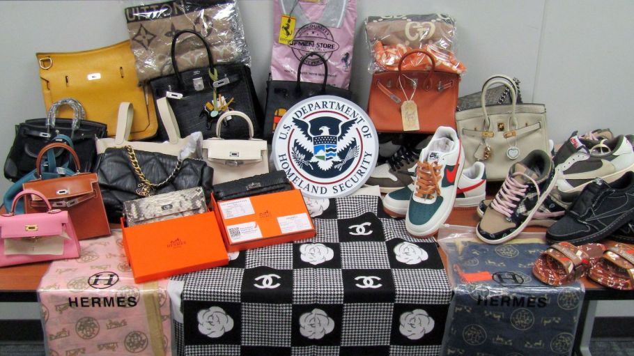 Officials seized more than $700,000 worth of fake items adorning high-end names like Burberry, Chanel, Christian Dior, Gucci, Hermes, Louis Vuitton, and Yves Saint Laurent in a counterfeit luxury bust at the Port of Norfolk, Va. on March 16.