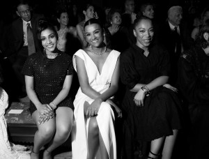 Charithra Chandran, Simone Ashley, and Naomi Ackie