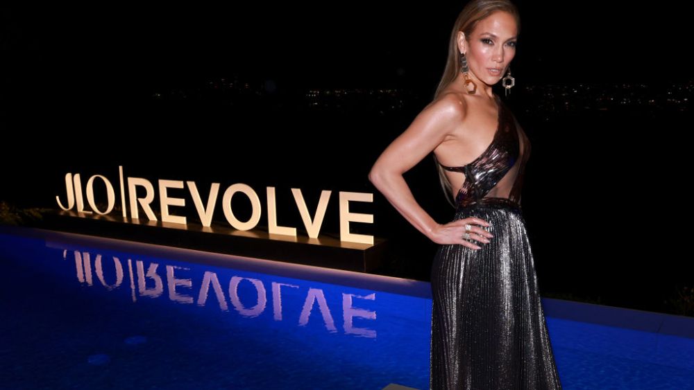 Jennifer Lopez at the launch of JLo Jennifer Lopez for Revolve Collection on March 18 in Los Angeles.