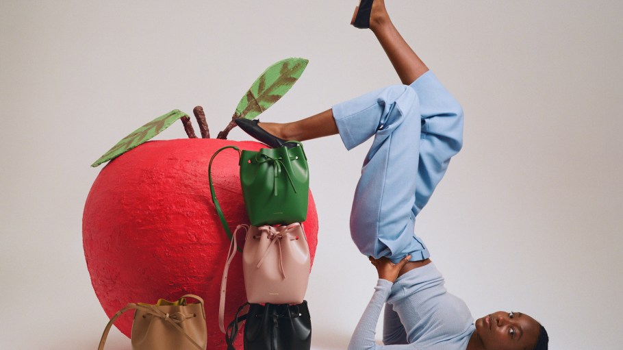 Mansur Gavriel is introducing the Apple Leather bucket bag, the brand’s first bio-based handbag, as part of its permanent collection.