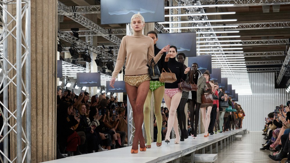 A Miu Miu runway show.