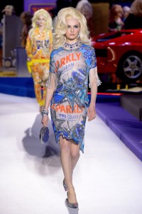Model on the catwalk