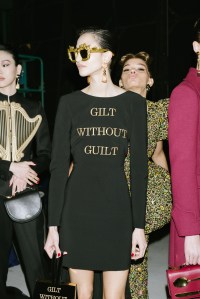 Backstage at Moschino RTW Fall 2022