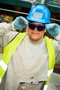 Mario “Millhouse” Diaz, construction worker.: Nike’s sunglasses.
