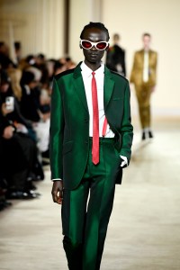 Model.. on the runway at Undercover Fall 2023 Ready To Wear Fashion Show at Hotel Potocki in Paris, France.
