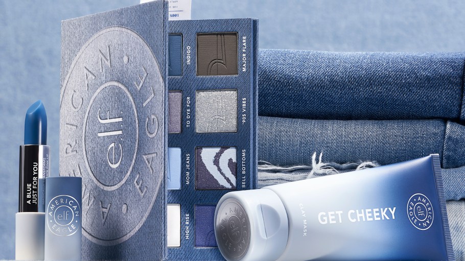 The teen retailer joins the "washed denim" makeup trend.