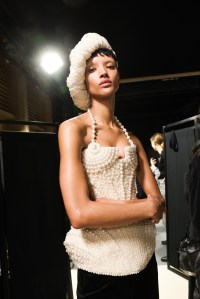 Backstage at Balmain RTW Fall 2023