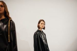 Backstage at Loewe RTW Fall 2023