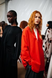 Backstage at Stella McCartney RTW Fall 2023