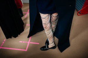 Backstage at Stella McCartney RTW Fall 2023