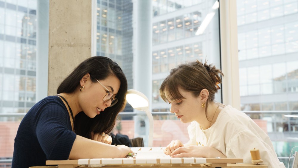 Training artisans of the future at Chanel's le19M creative hub in Paris.